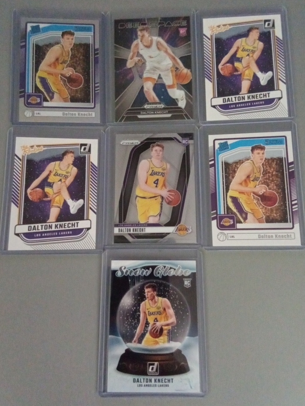 Dalton Knecht Los Angeles Lakers Basketball Card Lot.